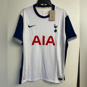 Nike Replica Tottenham Hotspur Home 2024/2025 White and Navy Soccer Jersey